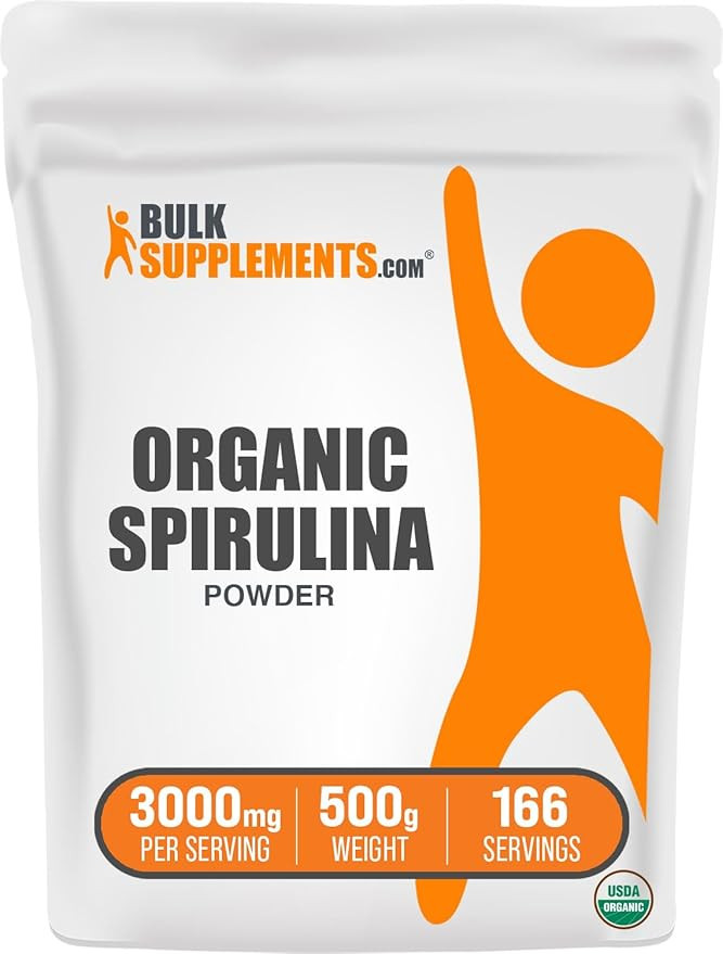BulkSupplements.com Organic Spirulina Powder - Superfood Powder, Green Spirulina Powder, Spirulin... | Amazon (US)