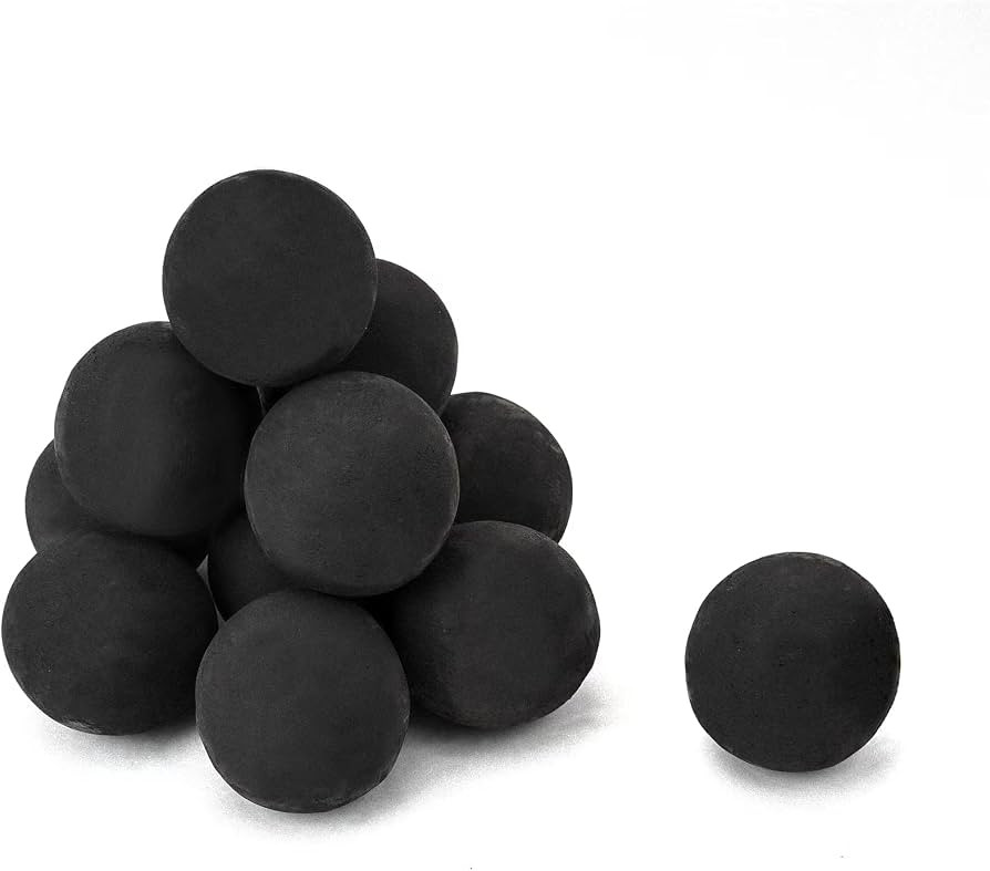 Skyflame Ceramic Fireplace Balls, Set of 12 Round Fire Stones Set for Indoor and Outdoor Fire Pit... | Amazon (US)