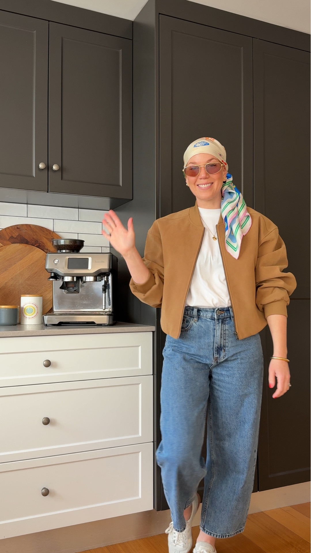 Today’s spring outfit ft. My favourite bomber, jeans and head scarf 💛 

#LTKaustralia #LTKspring