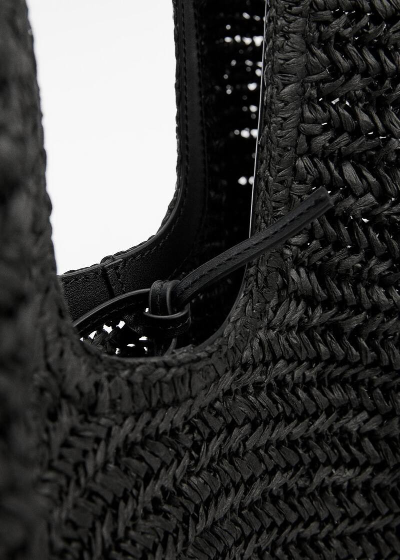 Natural fiber maxi bag  -  Women | Mango USA | MANGO (US)