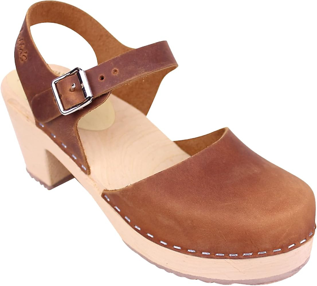 Swedish Highwood Clog Sandal for Women | Mary Jane Style Wooden Clogs Handcrafted in Sweden | Ald... | Amazon (US)