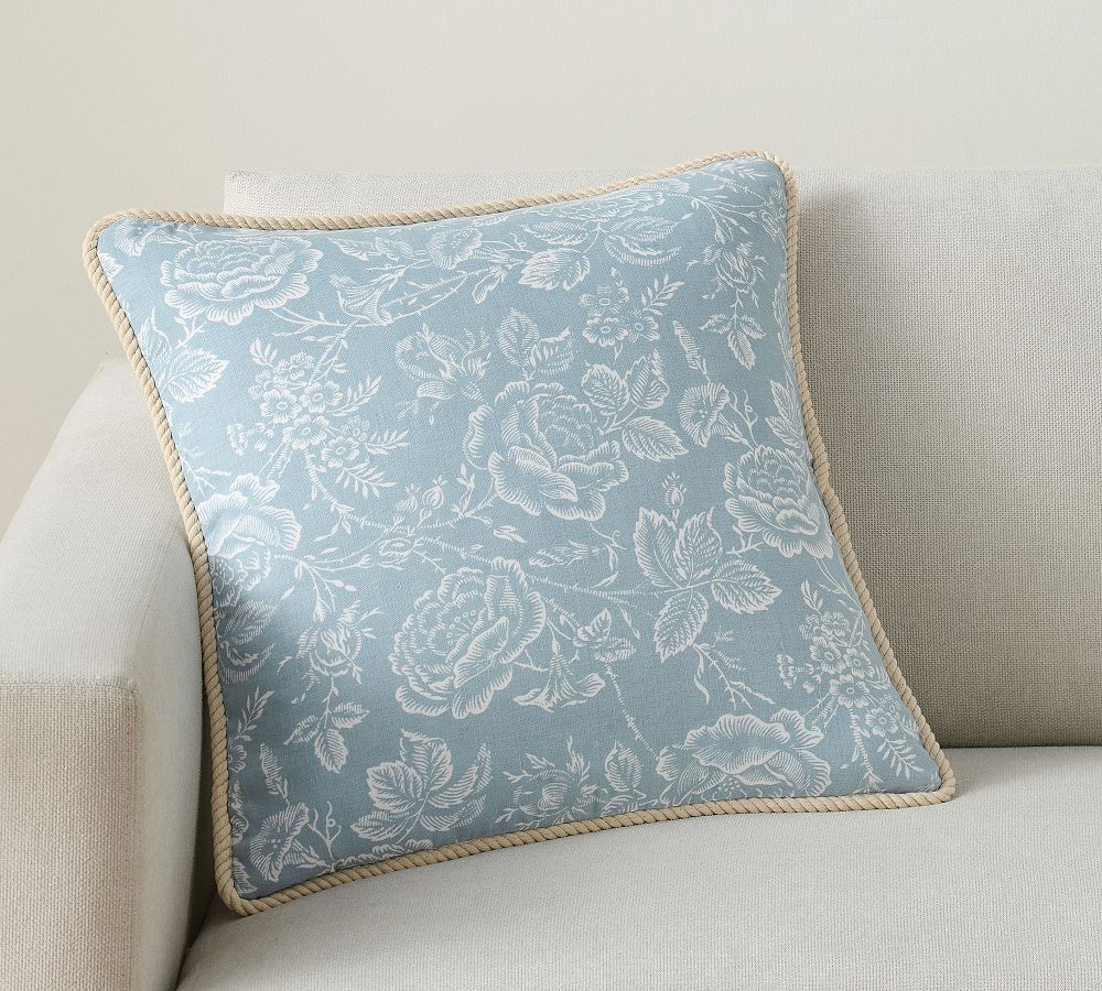 Kravet Rose Toile Reversible Pillow | Pottery Barn (US)