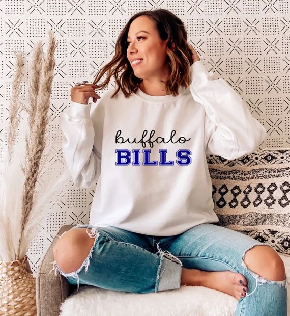 Buffalo Bills Sweatshirt Long Sleeve T-shirt | Etsy | Etsy (US)