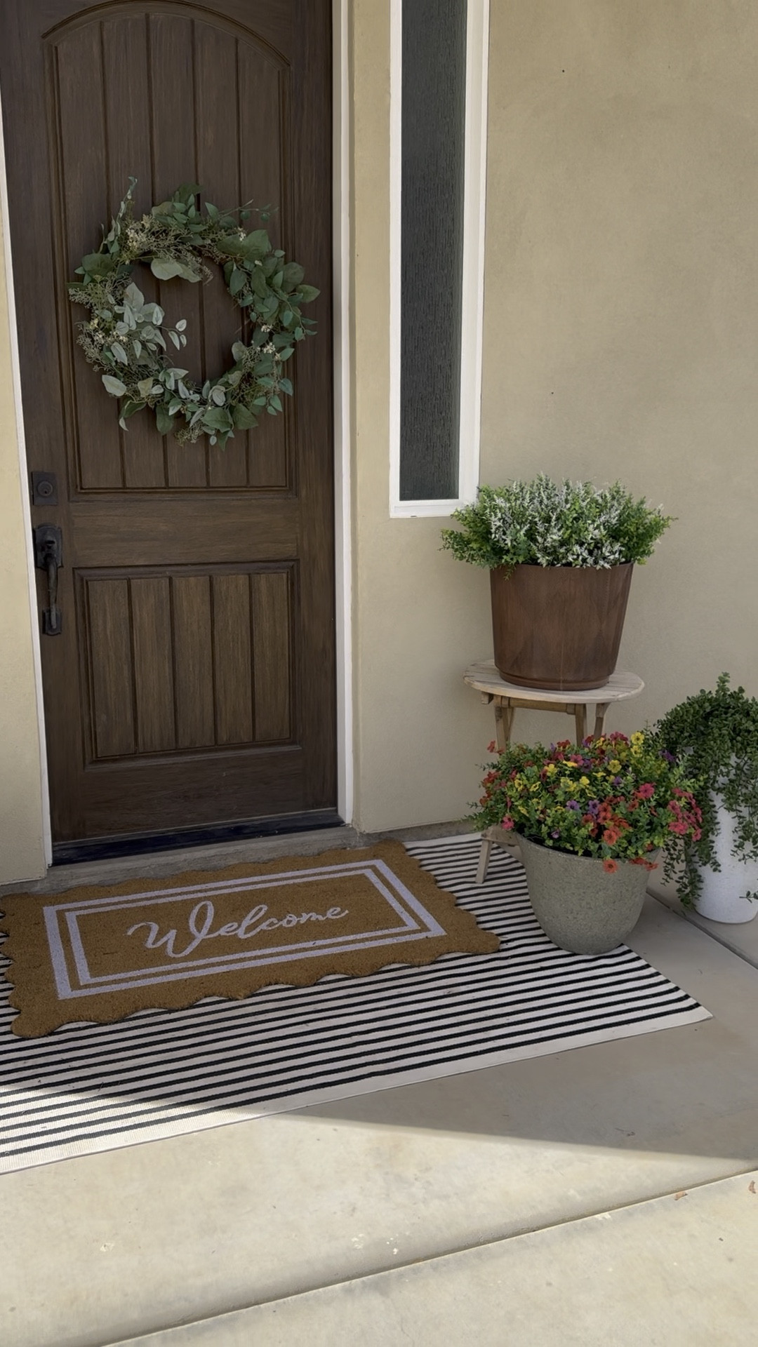 A little spring porch refresh! I’m queen of faux plants on my porch that hardly gets any sun. Linking what I can!
