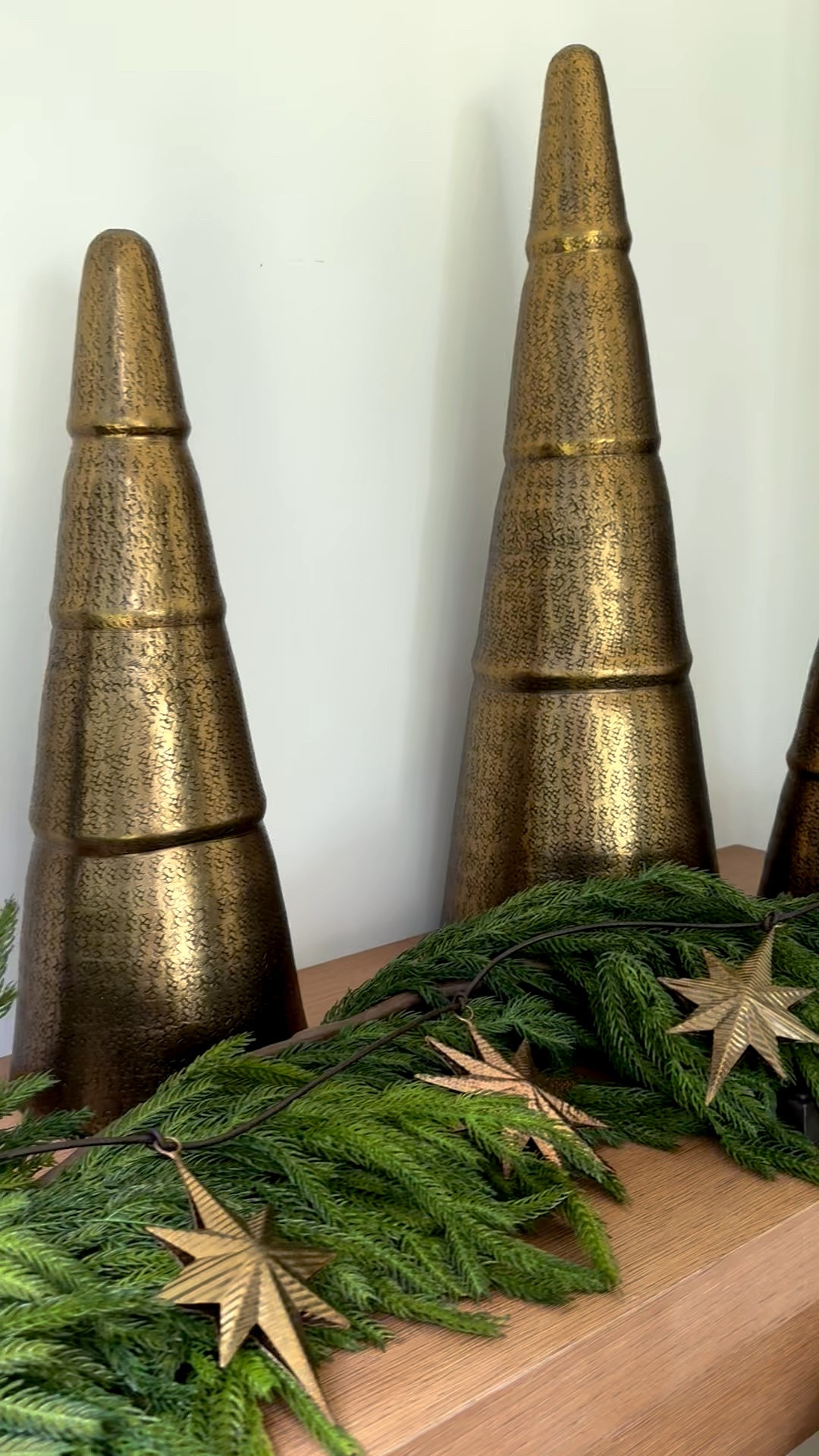 Organic Modern Christmas styling🎄

Brass tree, garland, star garland, mantle styling

#LTKStyleTip #LTKHome #LTKSeasonal