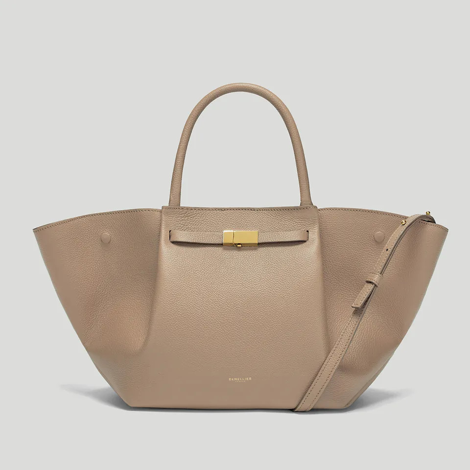 The Midi New York | Dark Sand Small Grain | Demellier | DeMellier