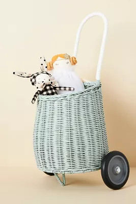 Olli Ella Luggy Wheeled Basket | Anthropologie (US)