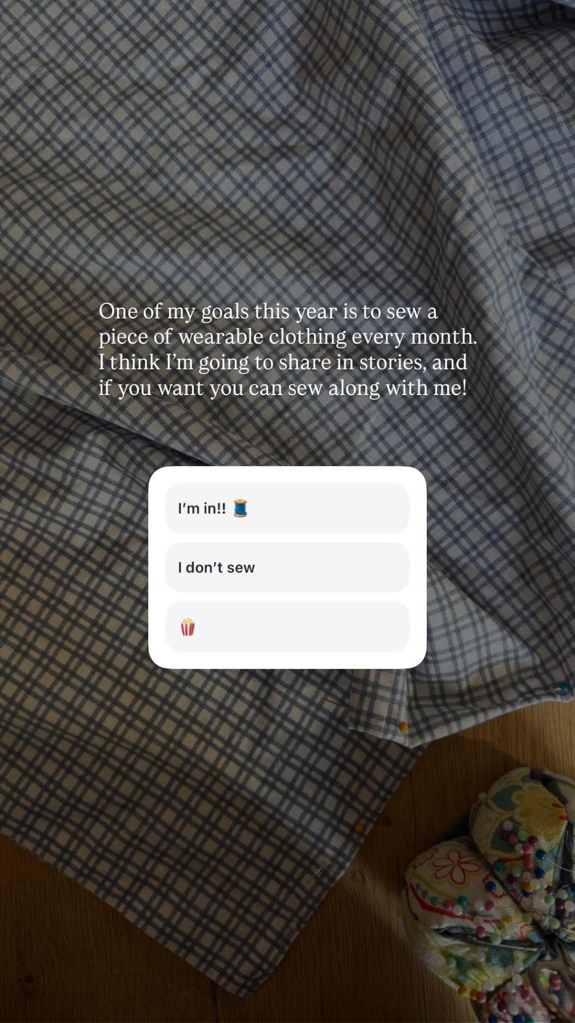 SEW excited to do this 😉

Here is January’s pattern - Persephone pants! 