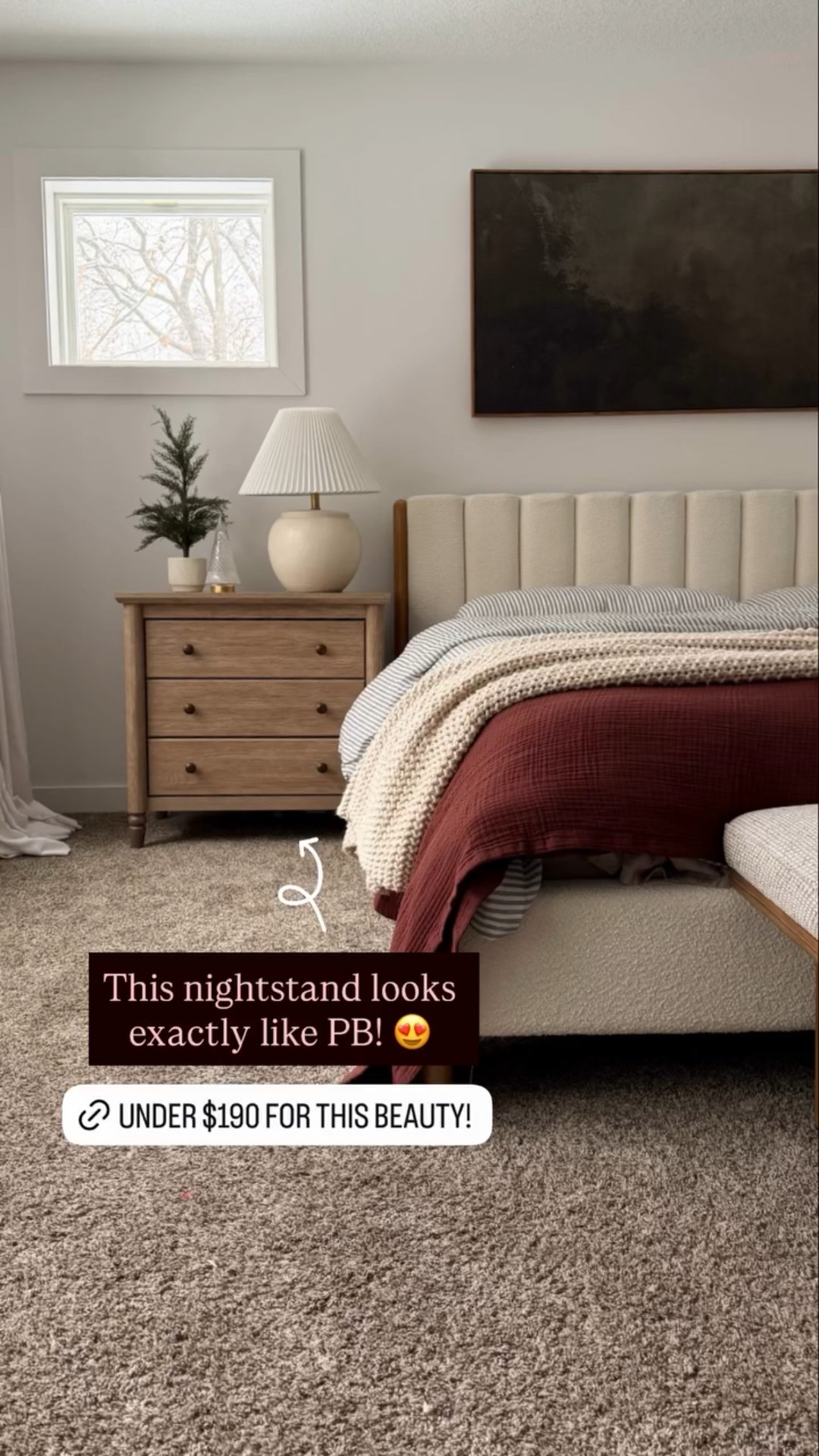 This nightstand looks exactly like PB! 😍