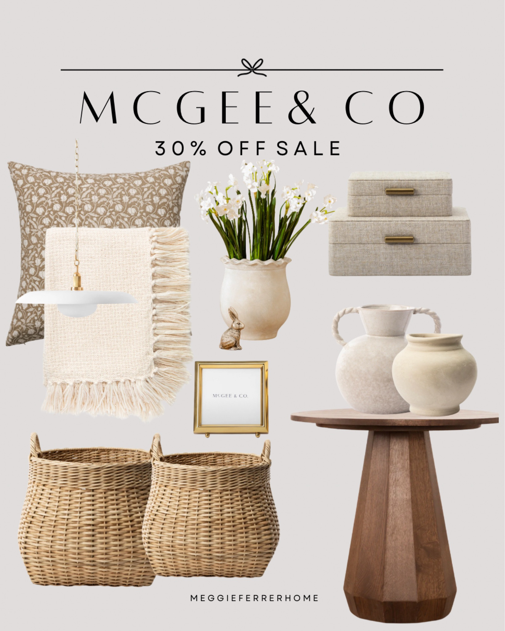 Sharing my favorite McGee and Co picks which it’s currently up to 30% Off Sitewide 🤎


McGee and Co Sale / McGee and Co Decor / Presidents' Day Sale / Spring Home Decor / Spring Greenery / Faux Flower Arrangements / Fluted Vases / Decorative Trays / Light Linen
Curtains / Pastel Throw Pillows / Spring Throw Pillows / Textured Blankets / Woven Baskets / Fresh Floral Wreaths / Spring Greenery / Spring Stems / Ceramic Tableware / Soft Area Rugs / Glass Candle Holders / Rattan Decor Accents / Travertine Decor / Spring Scented Candles / Spring Frameo
Art / Floral Art / Lightweight Bedding / Rustic Planters / Terracotta Pots / Seasonal Centerpieces / Minimalist Shelf
Decor / Accent Mirrors / Open Weave Storage Baskets / Wooo Bead Garlands / Decorative Bowls / Textured Vases / Marble Decorative Boxes / Marble Accents / Neutral Spring / Organic
Modern Decor / Brass Candlestick Holders / Marble
Decorative Boxes / Linen Accents / Woven Blanket Baskets / Floral Wallpaper / Scalloped Decor / Neutral Home Furniture / Living Room Furniture / Entryway Furniture / Bedroom
Furniture / Linen Sofa / Neutral Accent Chairs / White Oak
Coffee Table / Arched Cabinets / Fluted Furniture /



#LTKStyleTip #LTKHome #LTKSaleAlert