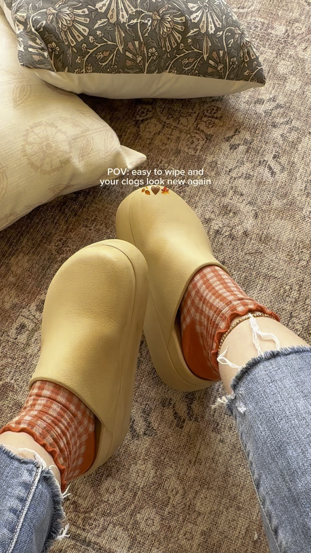 Quick wipe and my Crocs Dylan clogs look brand new again 🫧 Comfy, easy to clean, still my favorite everyday pair.

#crocsstyle #clogs #fallshoes #platformclogs #socksandcrocs 

#LTKSeasonal #LTKStyleTip #LTKFindsUnder100