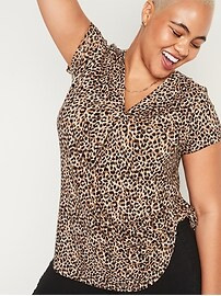Loose-Fit Luxe V-Neck Tunic T-Shirt for Women | Old Navy (US)