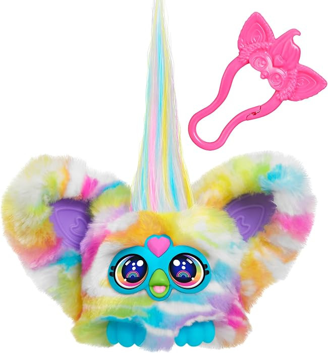 Furby Furblets Zee-Bah Mini Friend, Electronic Plush Toys for Girls & Boys, Rainbow Zebra, Speaks... | Amazon (US)