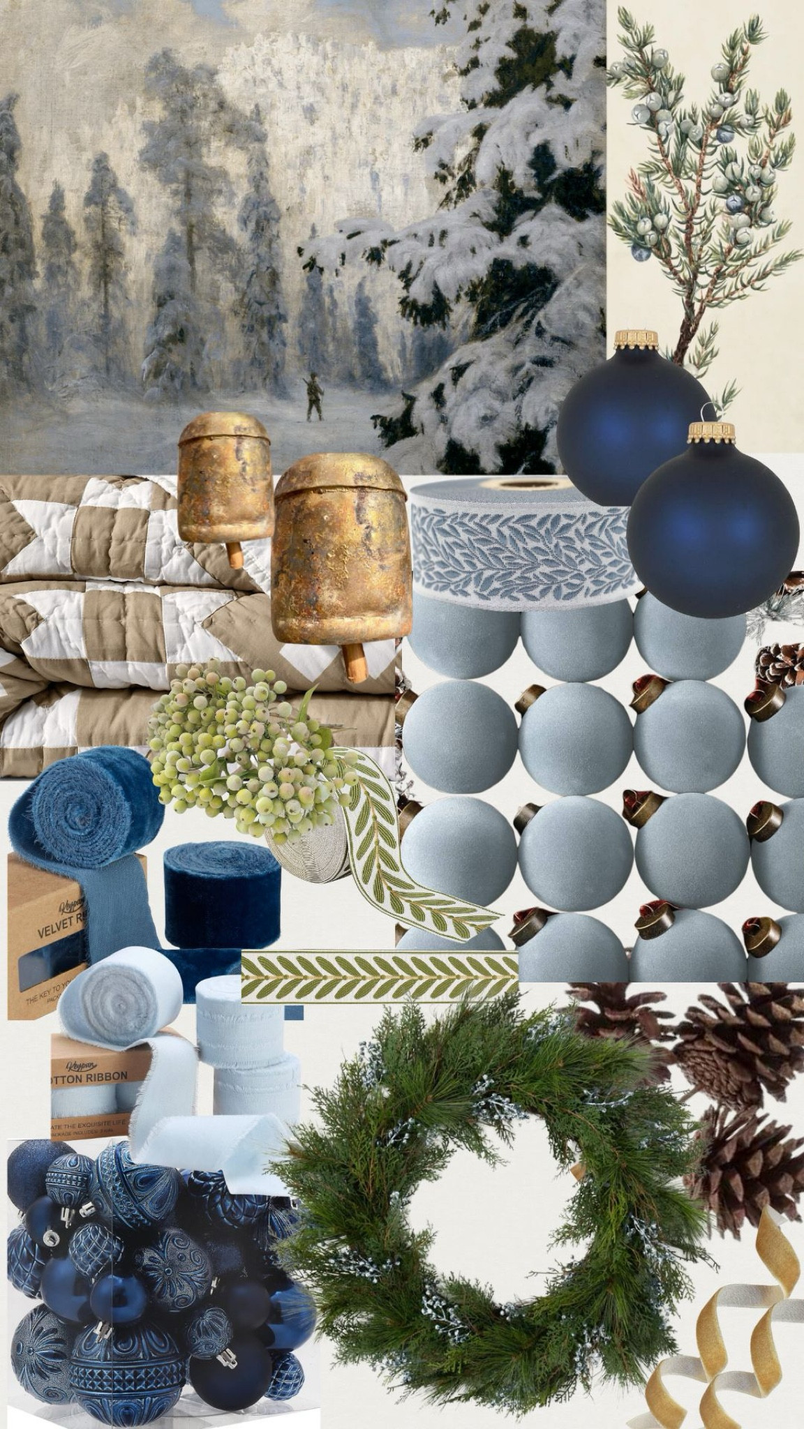Introducing my Christmas theme this year: Juniper Berry! I am so excited to have a blue themed Christmas tree. This will be something so different for me! Here are a few amazing finds I put together to go along with this dusty blue, navy and gold theme. 

#LTKHome #LTKStyleTip #LTKSeasonal