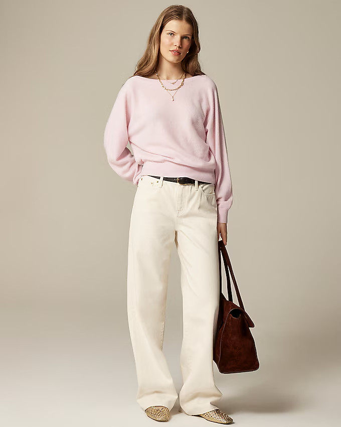 Cashmere boatneck sweater | J. Crew US