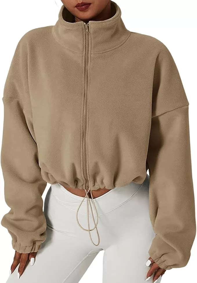 MISSACTIVER Women’s Oversized Half Zip Sweatshirt Quarter 1/4 Zipper Long  Sleeve Drop Shoulder Pocket Pullover Jacket Tops : : Clothing