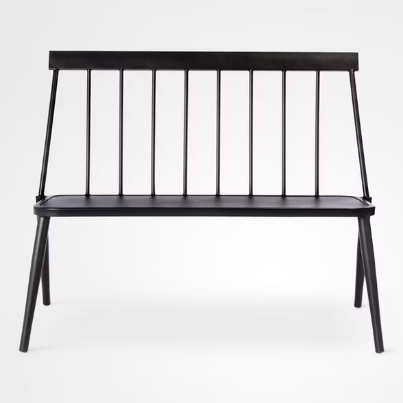 Windsor Metal Stack Patio Bench Black - Project 62™ | Target