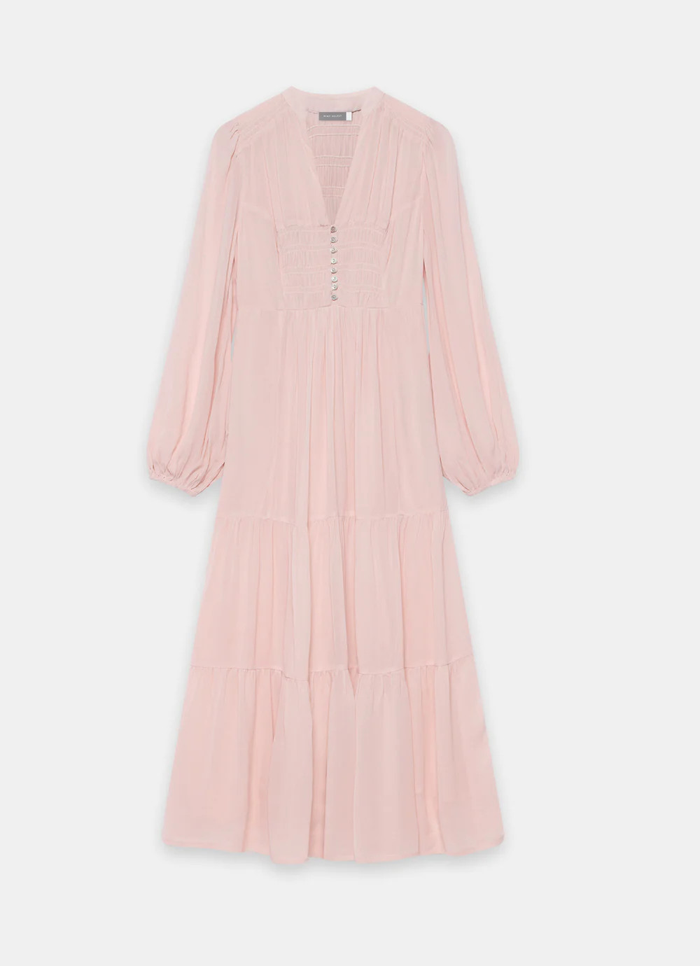 Light Pink Boho Maxi Dress | Mint Velvet