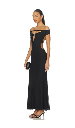 Tiger Mist Kerrigan Maxi Dress in Black. - size M | Revolve Clothing (Global)