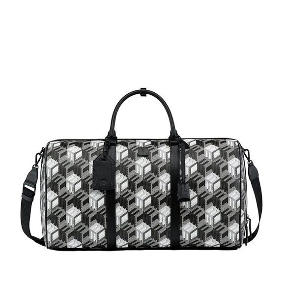MCM Black/White Cubic Monogram Canvas Weekender Duffel Bag | Poshmark