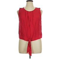 Ann Taylor LOFT Sleeveless Blouse: Red Tops - Size X-Large | ThredUp (US)