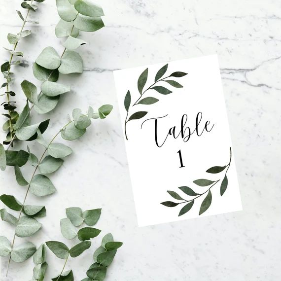 Wedding Table Number Template | Modern Wedding | Wedding Templates | Wedding Tables Numbers | Wed... | Etsy (CAD)