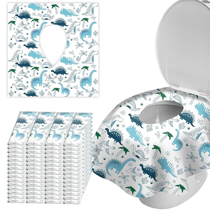 60 Pack Toilet Seat Covers Disposable, Extra Large No-Slip Waterproof for Toddler Potty Training,... | Amazon (US)