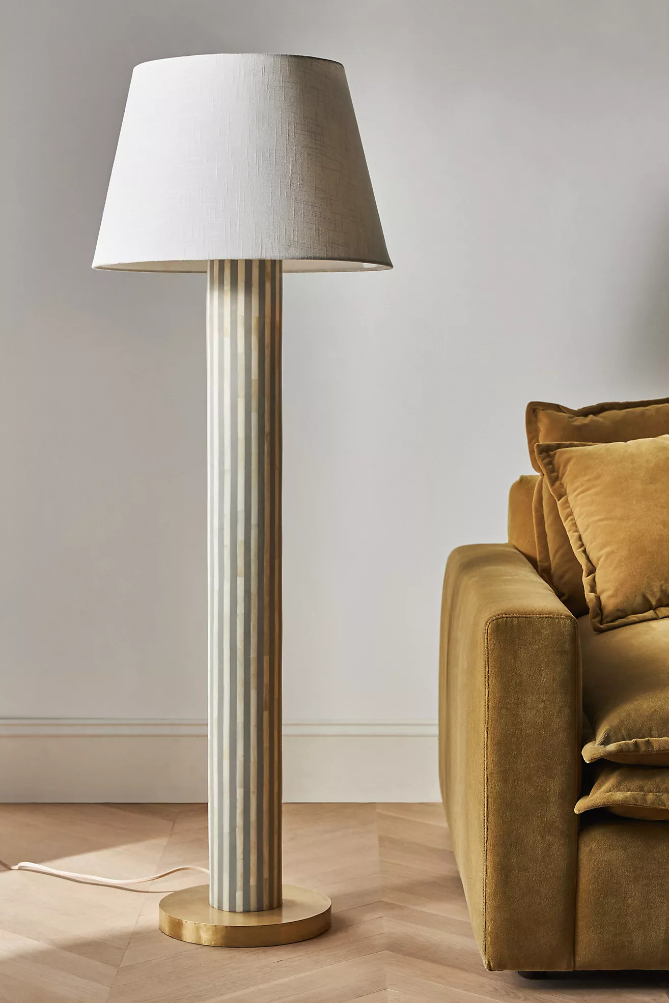 Waterfall Inlay Floor Lamp | Anthropologie (US)