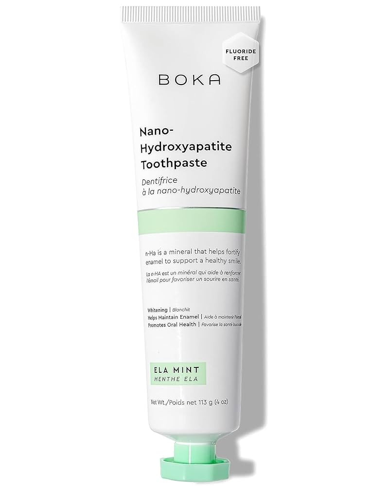 Boka Fluoride Free Toothpaste Nano Hydroxyapatite, Helps Remineralize, Appropriate for Sensitive ... | Amazon (US)