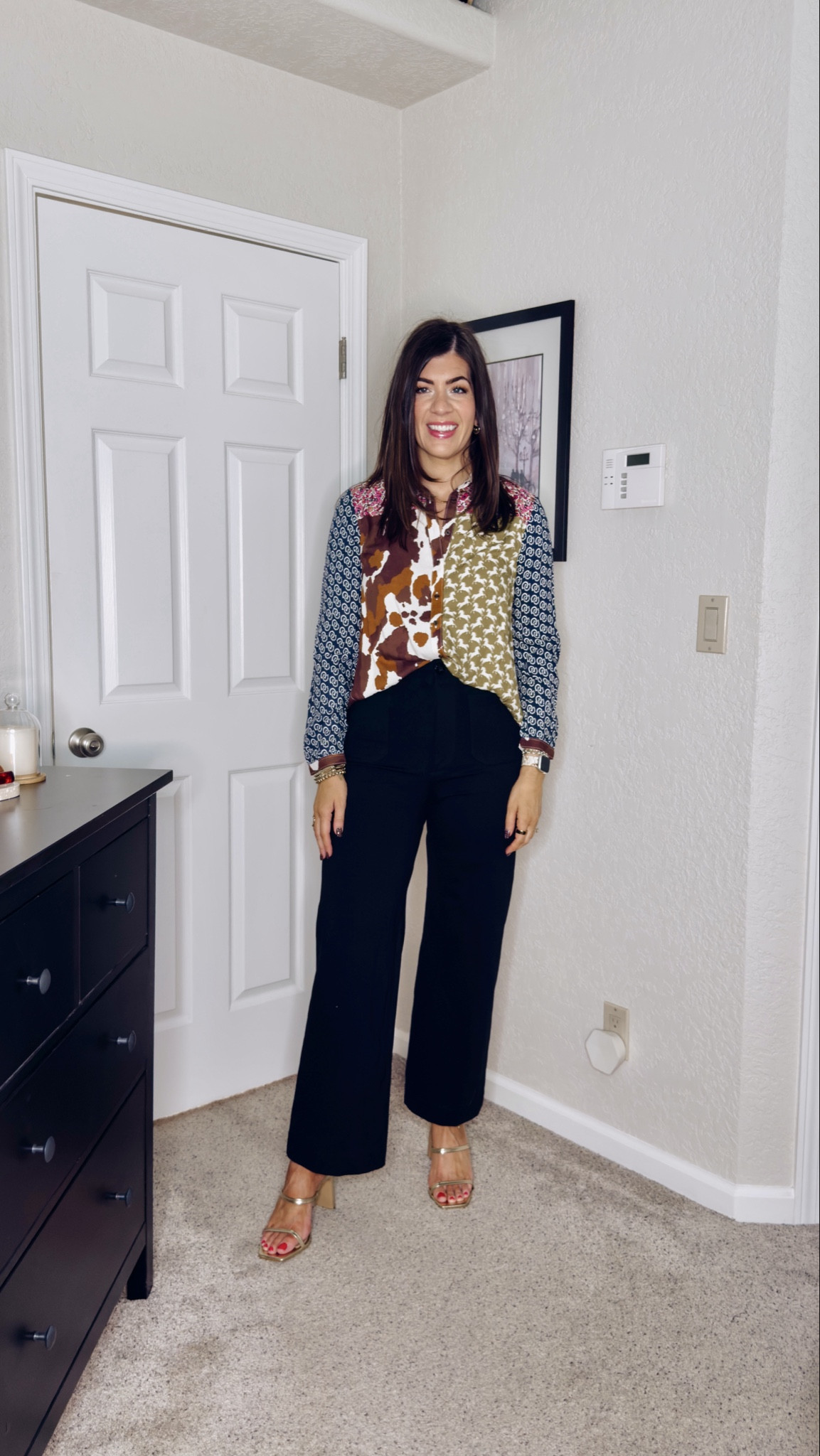 Anthro try on
In a medium printed blouse and a 39 tall cropped ponte knit pant 

#LTKSeasonal #LTKWorkwear #LTKMidsize