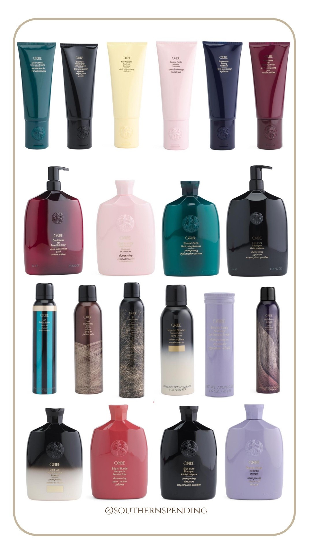 Luxury hair care found at TJMaxx for less! Oribe shampoo, conditioner, styling creams, sprays for all hair types. 

Oil control, moisturizing, texturizing, shaping, scalp balancing, color treated, hydrating, anti-humidity, thickening, anti-dandruff, curls, beach waves, indulgent

#LTKgrwm #LTKselfcare #LTKBeauty