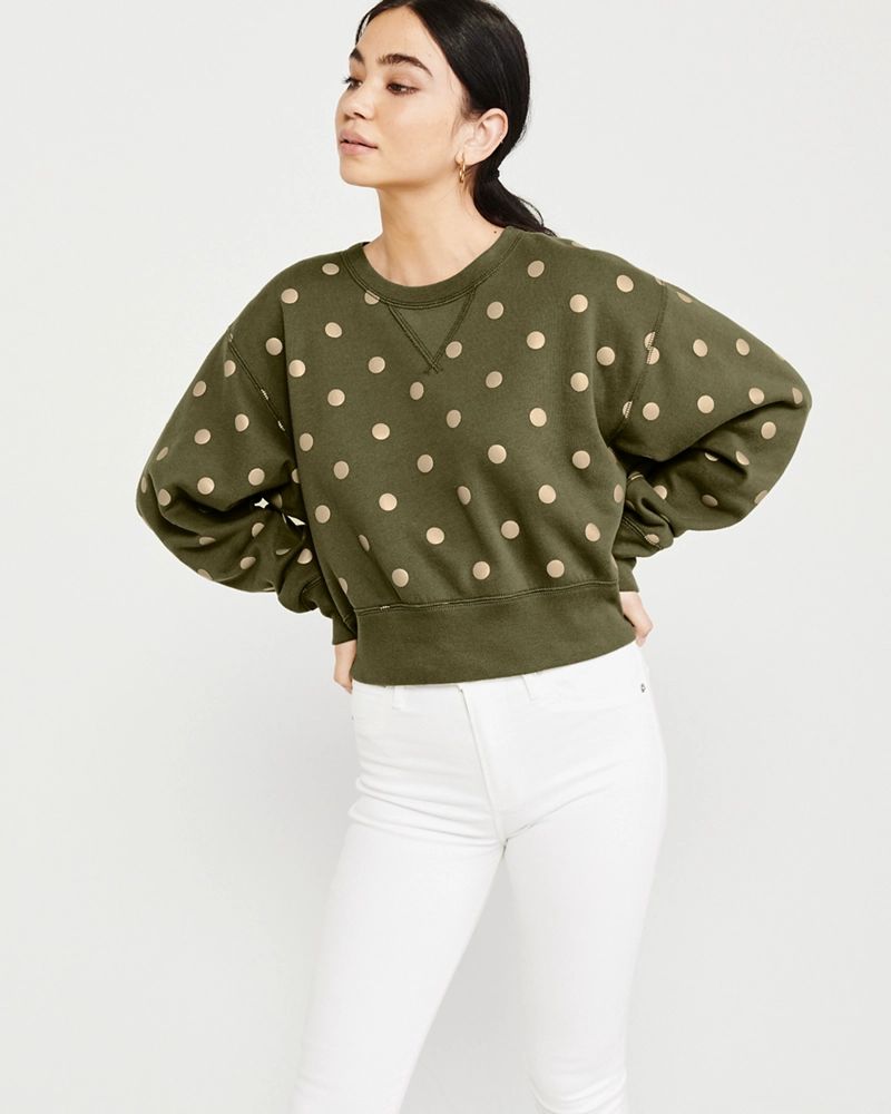 Cropped Crewneck Sweater | Abercrombie & Fitch US & UK