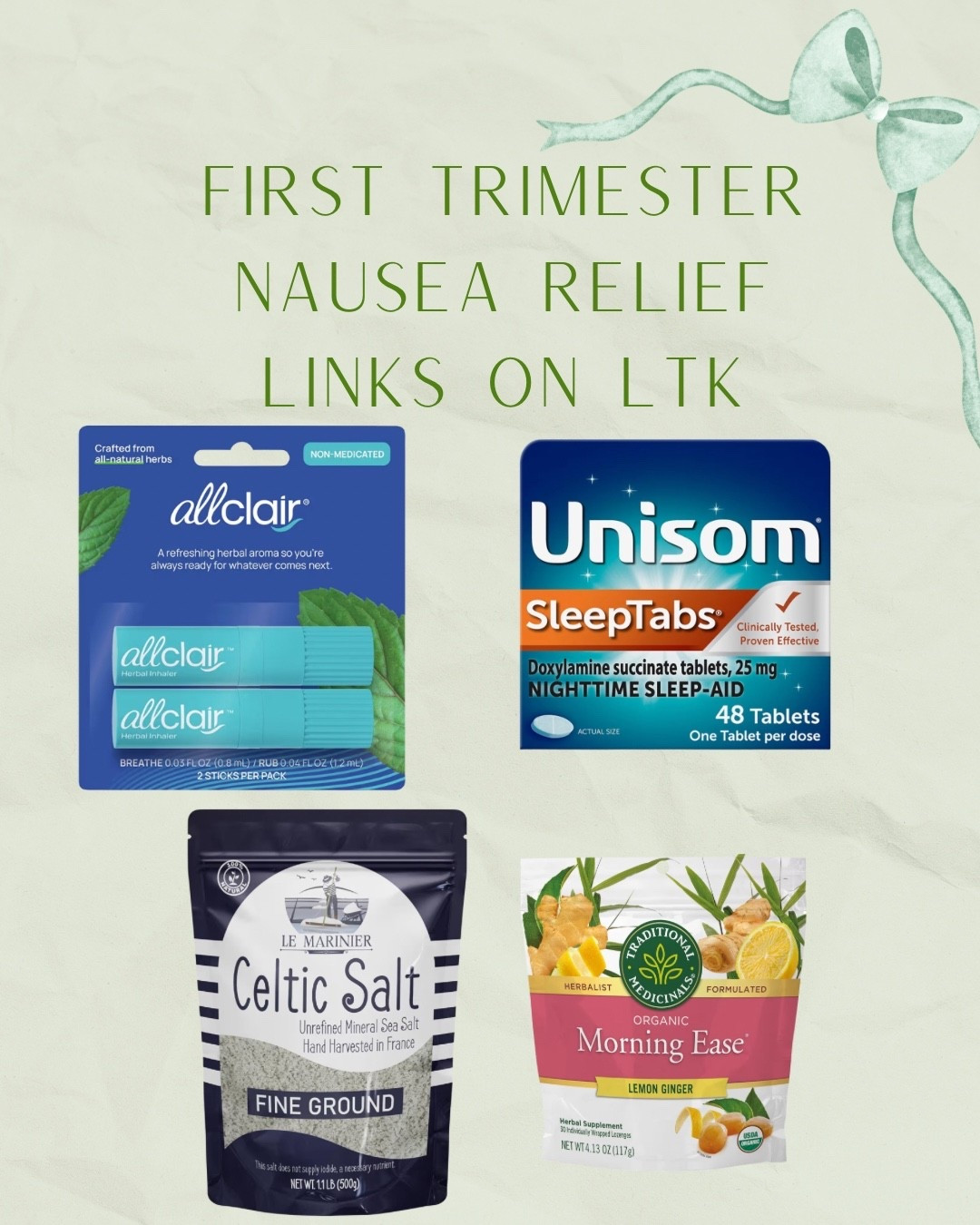 All the things that actually helped in the first trimester 

#LTKselfcare #LTKmomlife