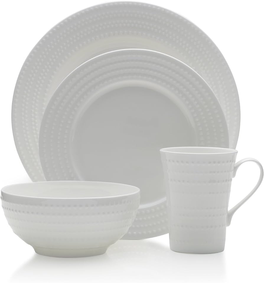 Mikasa Nellie 16-Piece Dinnerware Set, Service for 4 White | Amazon (US)