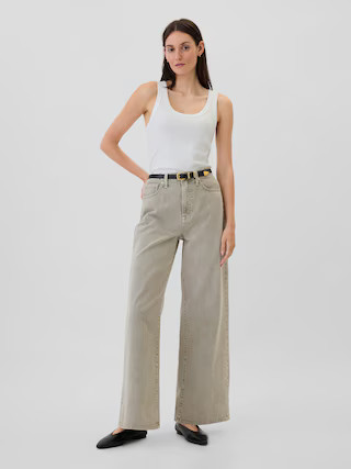 High Rise Wide-Leg Jeans | Gap Factory