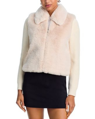 AQUA Faux Fur Cardigan - Exclusive | Bloomingdale's Women | Bloomingdale's (AU)