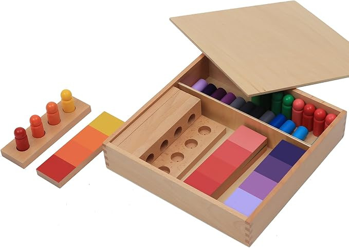Adena Montessori Color Resemblance Sorting Task Color Tablets Sensorial Educational Tools Early L... | Amazon (US)