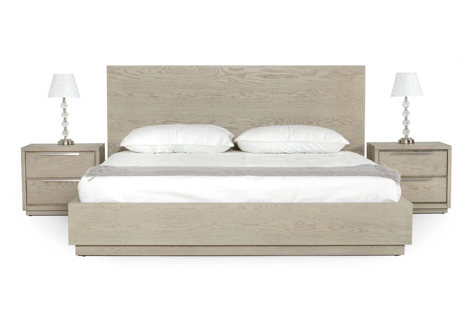 Imere Gray Oak Bed | Wayfair North America