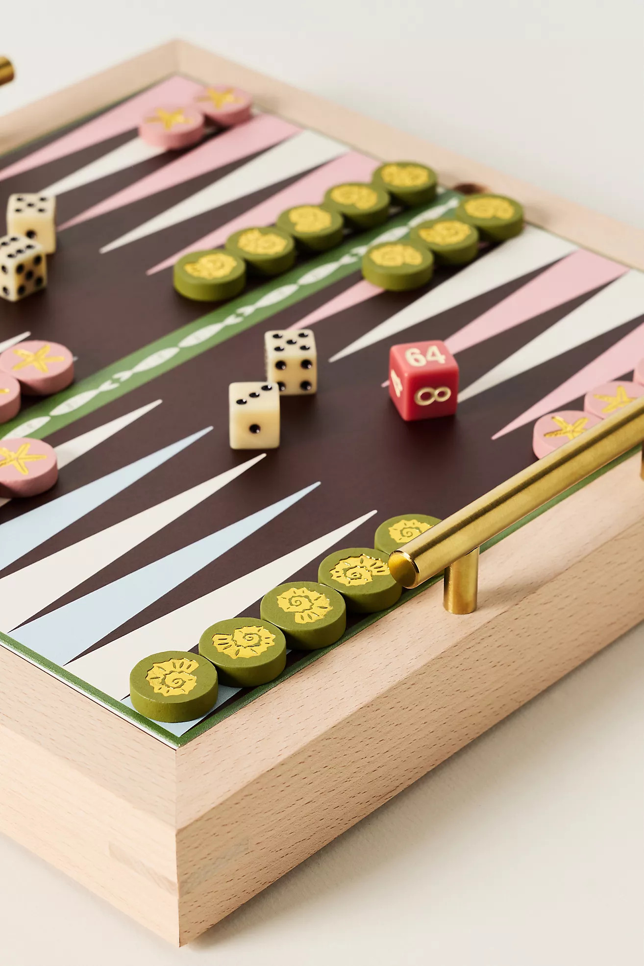Anthropologie 2-in-1 Wooden Checkers and Backgammon Game | Anthropologie (US)