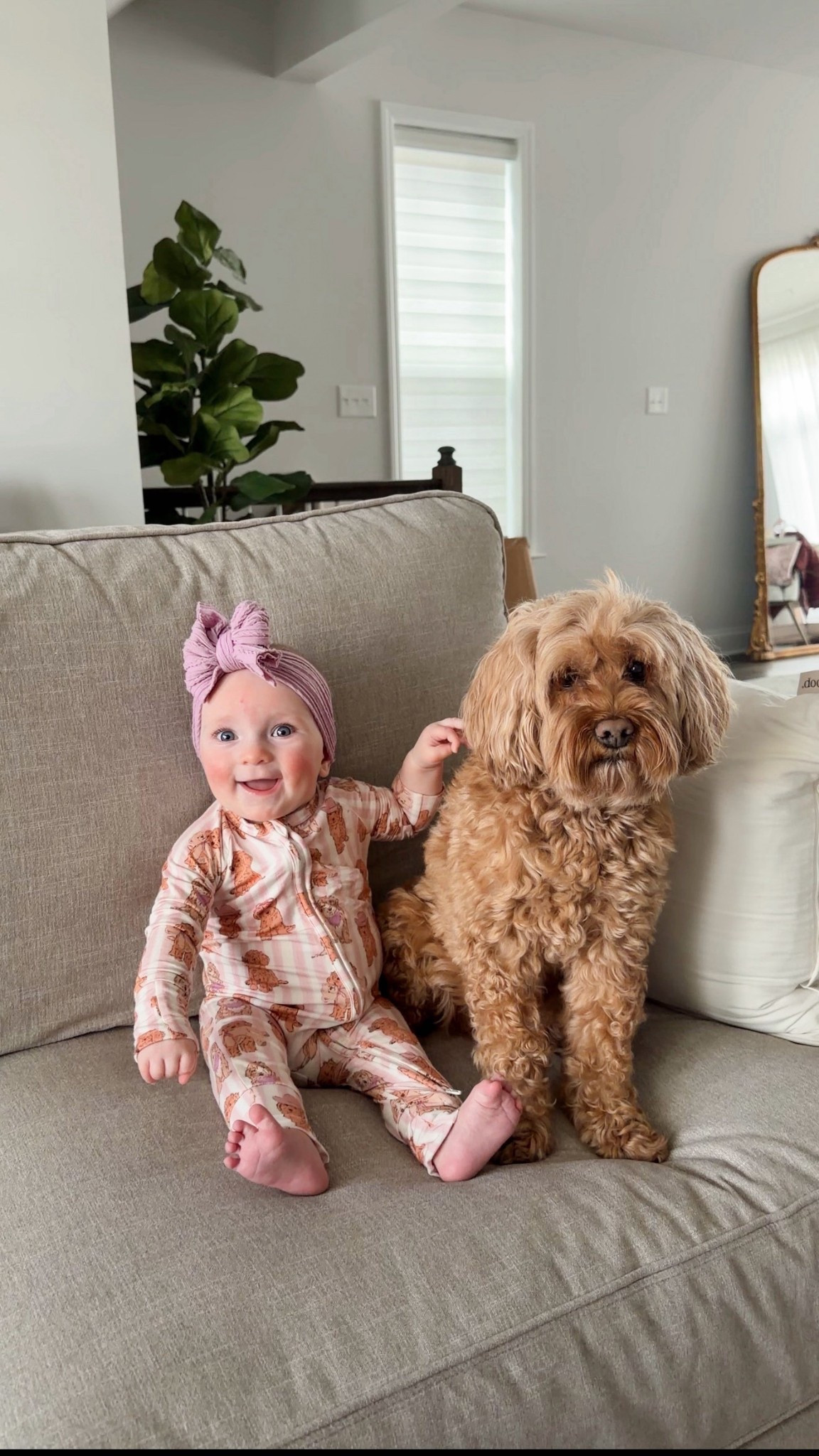 Goldendoodle pjs omg 🐶🐾🩷

Baby girl outfits, baby girl pajamas 

#LTKBaby #LTKdayinmylife #LTKmomlife
