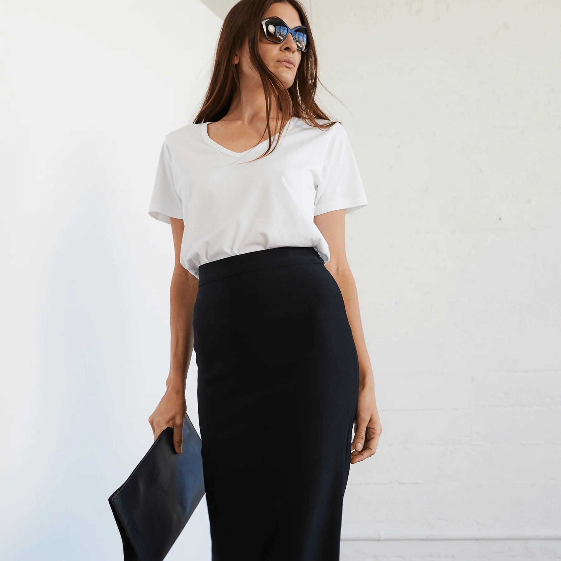 Womens Deep V-neck T-shirt | The Classic T Shirt Company