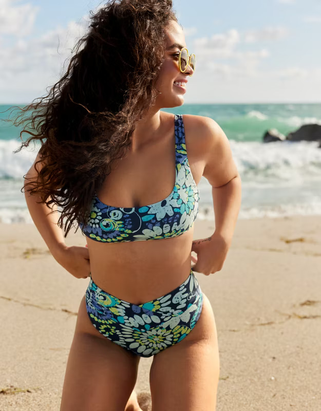 Aerie Tie Back Scoop Bikini Top | American Eagle Outfitters (US & CA)