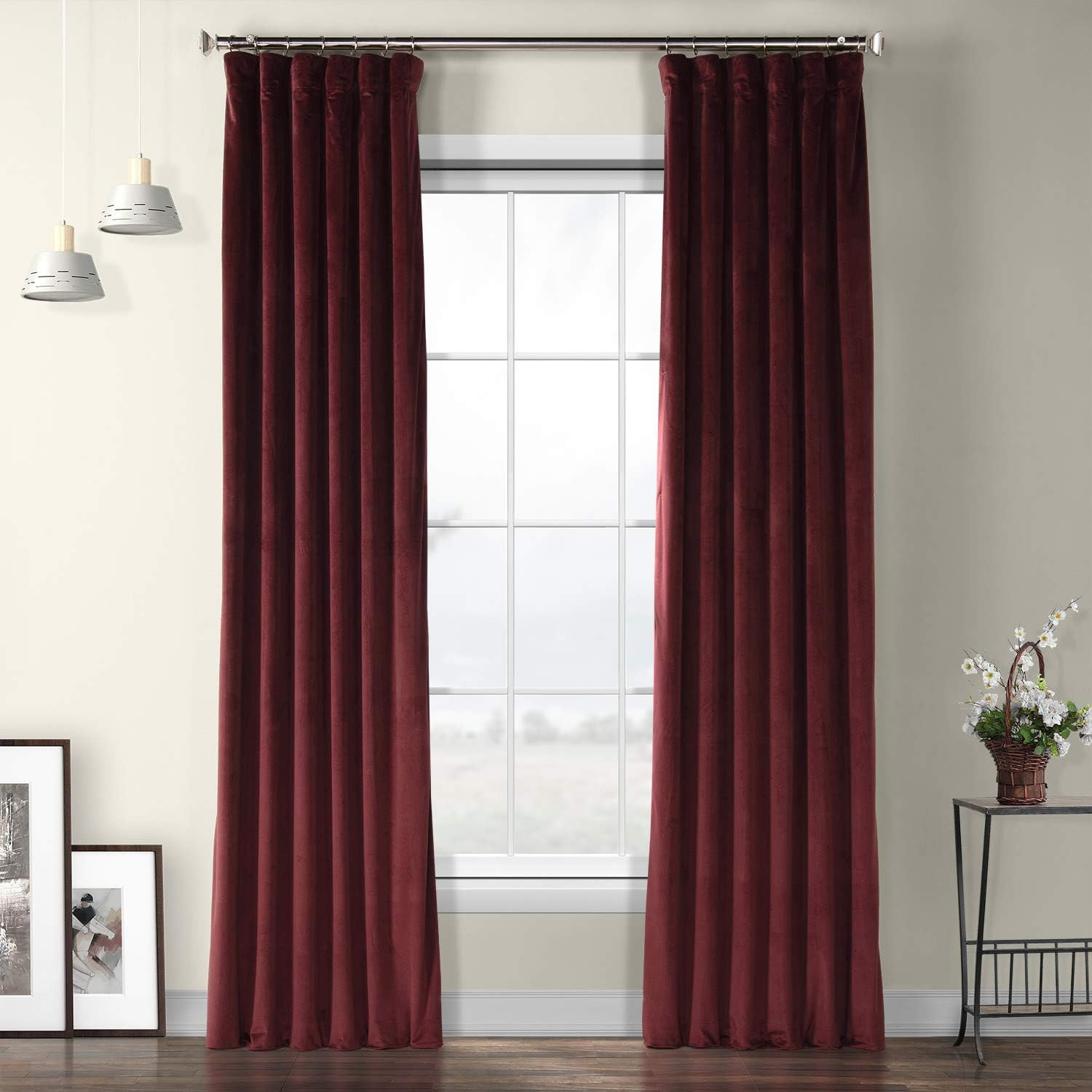 HPD Half Price Drapes Heritage Plush Velvet Curtains For Living Room 50 X 96 (1 Panel), VPYC-1612... | Amazon (US)