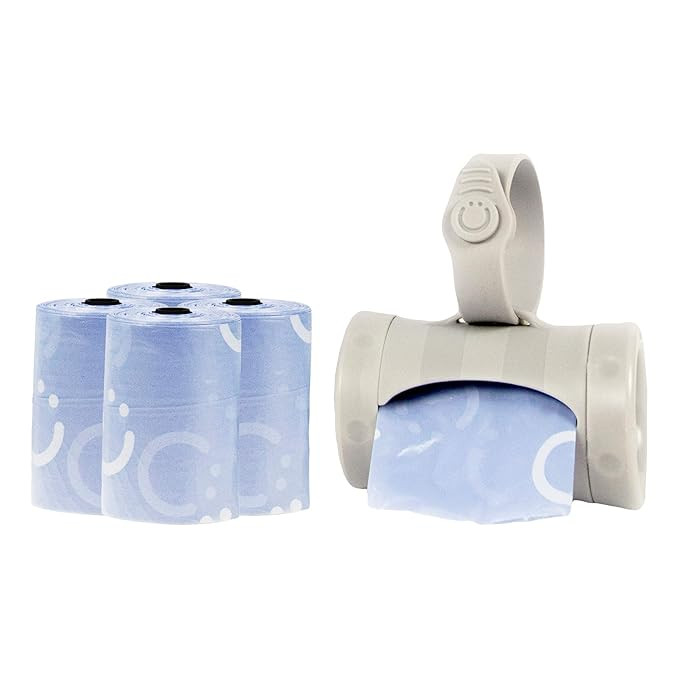 Ubbi On-the-Go Gray Bag Dispenser and Waste Disposal Bags Refill, 60 Lavender Scented Diaper Bags... | Amazon (US)