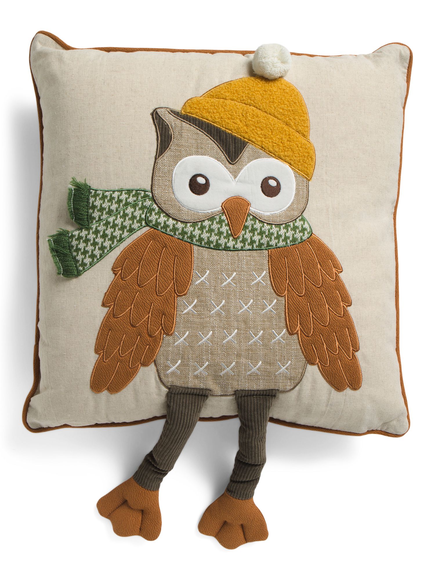 20x20 Owl Dangle Legs Pillow | Throw Pillows | Marshalls | Marshalls