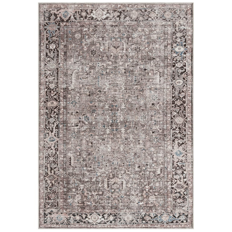 Everwash™ Callaghan Edith Distressed Vintage Machine Washable Area Rug, Lavender Grey, 3'11"x5'... | Walmart (US)