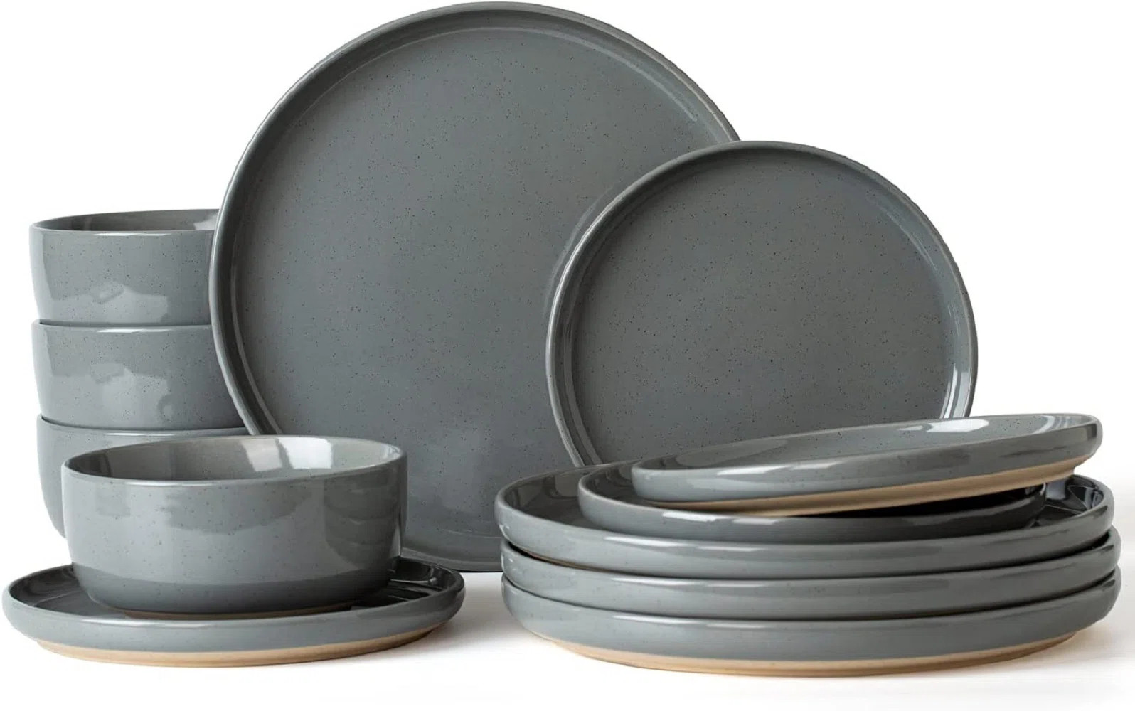 Daytona 12 Piece Stoneware Dinnerware Set - Service for 4 | Wayfair North America