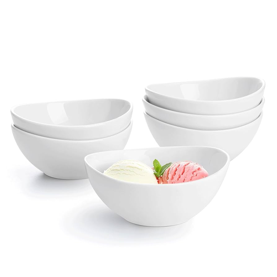 Sweese Porcelain Bowls Set - 6 Pack, 5 Inch, 10 oz for Desserts, Soup, Rice, Microwave Dishwasher... | Amazon (US)