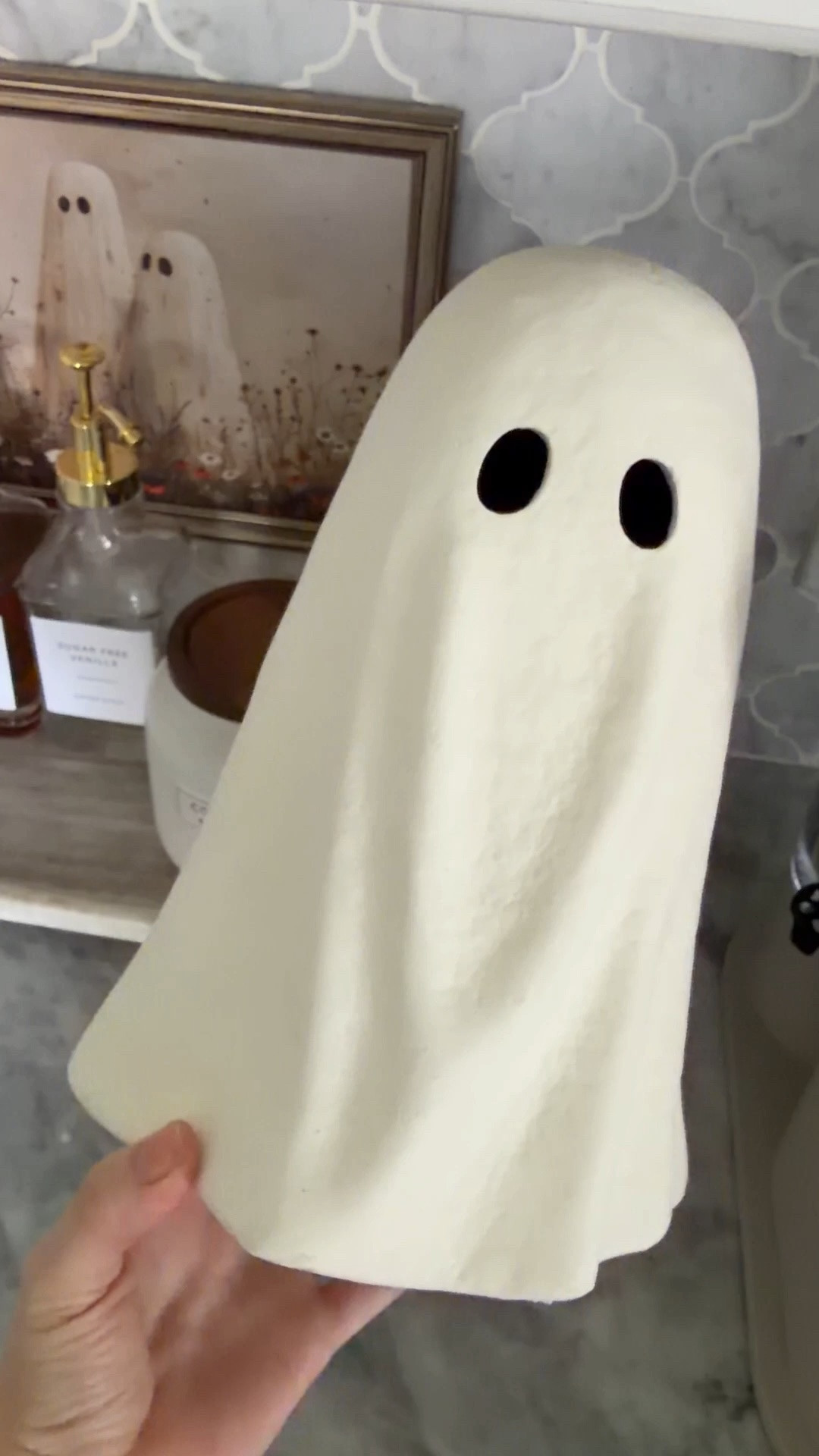 The cutest paper mache ghost from @Walmart 

Also comes in black and orange

#LTKSeasonal #LTKHome