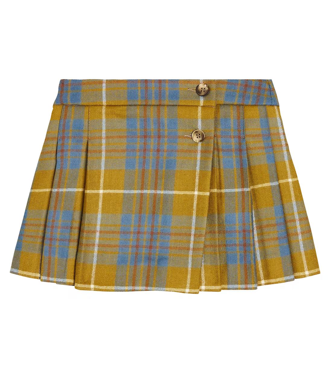 Talissa checked pleated wool skirt | Mytheresa (US/CA)